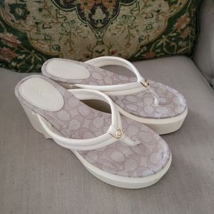Coach wedge shoes size 9